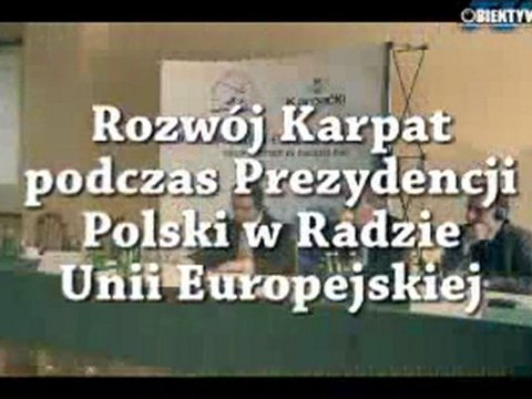 Rozwój Karpat podczas prezydencji Polski w Radzie Europy