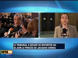 Emplois fictifs : le procès de Chirac reporté
