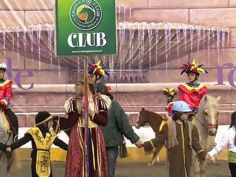 Carnevale Romano, la sfilata dei pony a piazza del Popolo