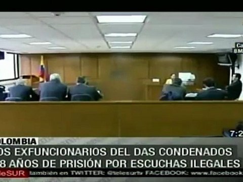 Dos ex funcionarios del DAS a prisión por escuchas ilegales