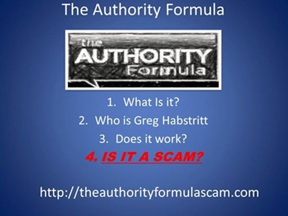 Is the Authority a big SCAM
