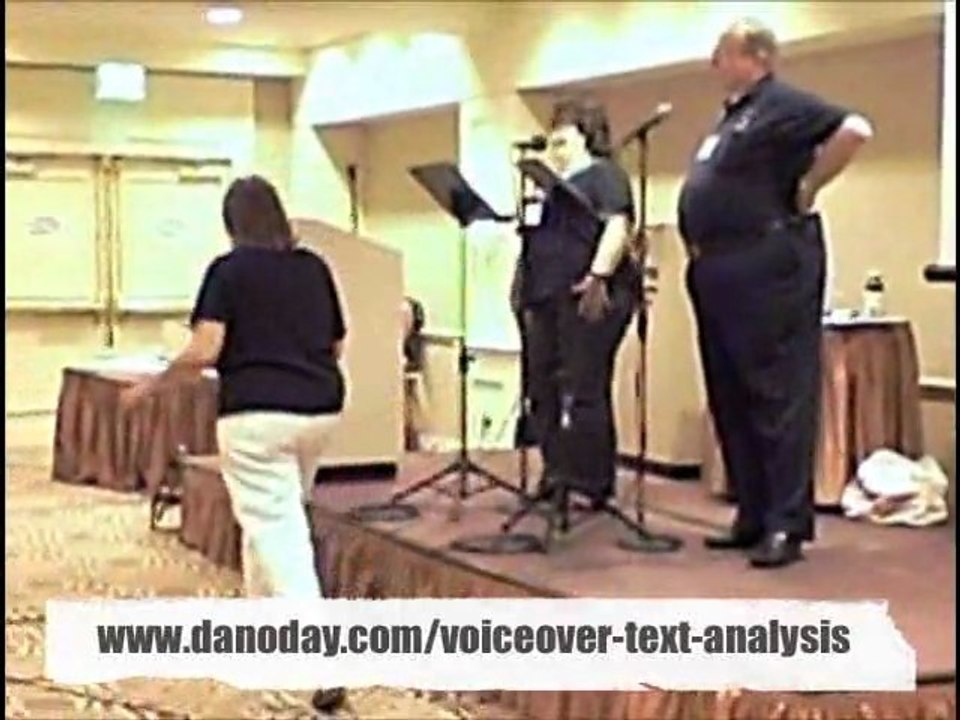 TEXT ANALYSIS FOR VOICE OVERS - VOICE ACTORS TEXT ANALYSIS