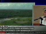 Costa Rica y Nicaragua podrán retomar diálogo: Chinchilla