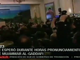 Gaddafi no ofreció ningún mensaje a la nación