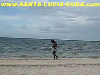 Cuban Girl On The Beach