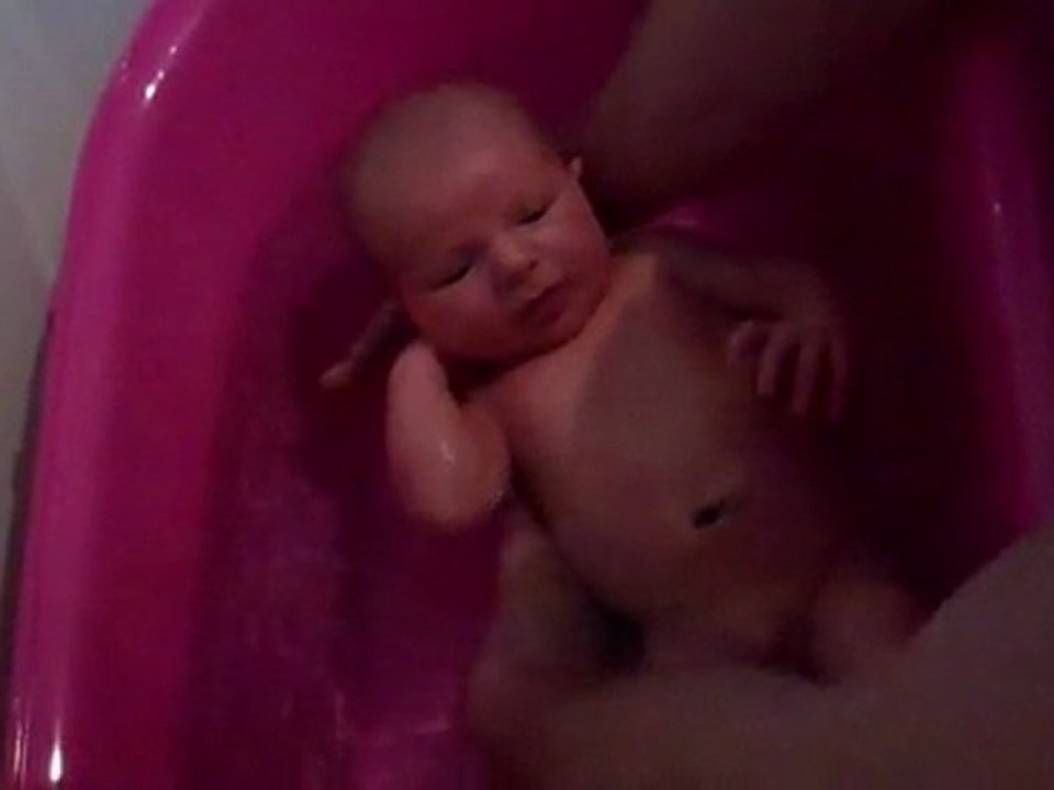 Le bain avec papa