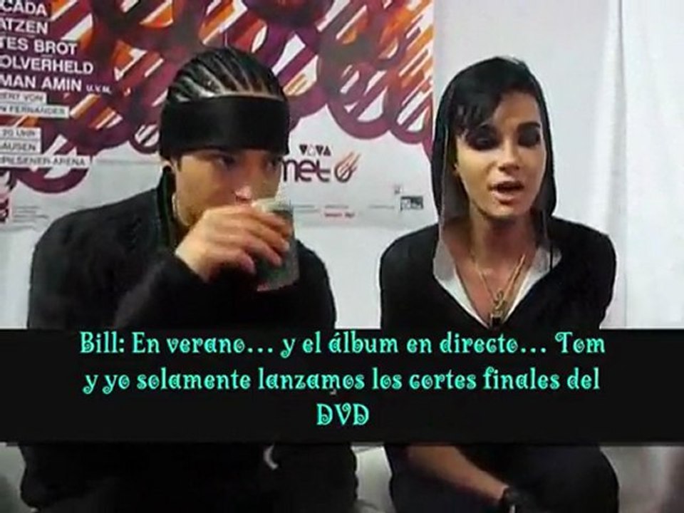 2010.05.26 @ BravoWebTV-Backstage Comet Tokio Hotel Subtitul