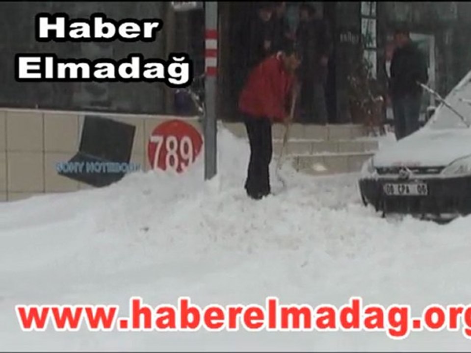 Elmadağ'dan kar manzaraları