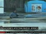 Inundaciones afectan Nueva Jersey, EEUU