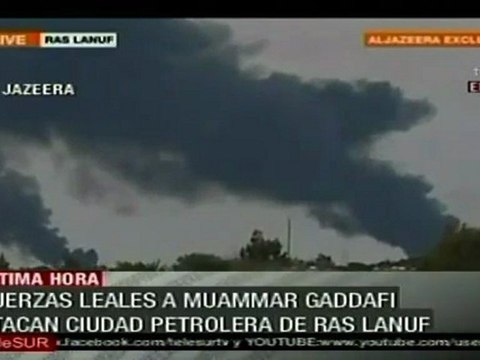 Ataques a ciudad petrolera de Ras Lanuf