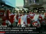 Con carrozas y disfraces concluyó Carnaval de Colonia