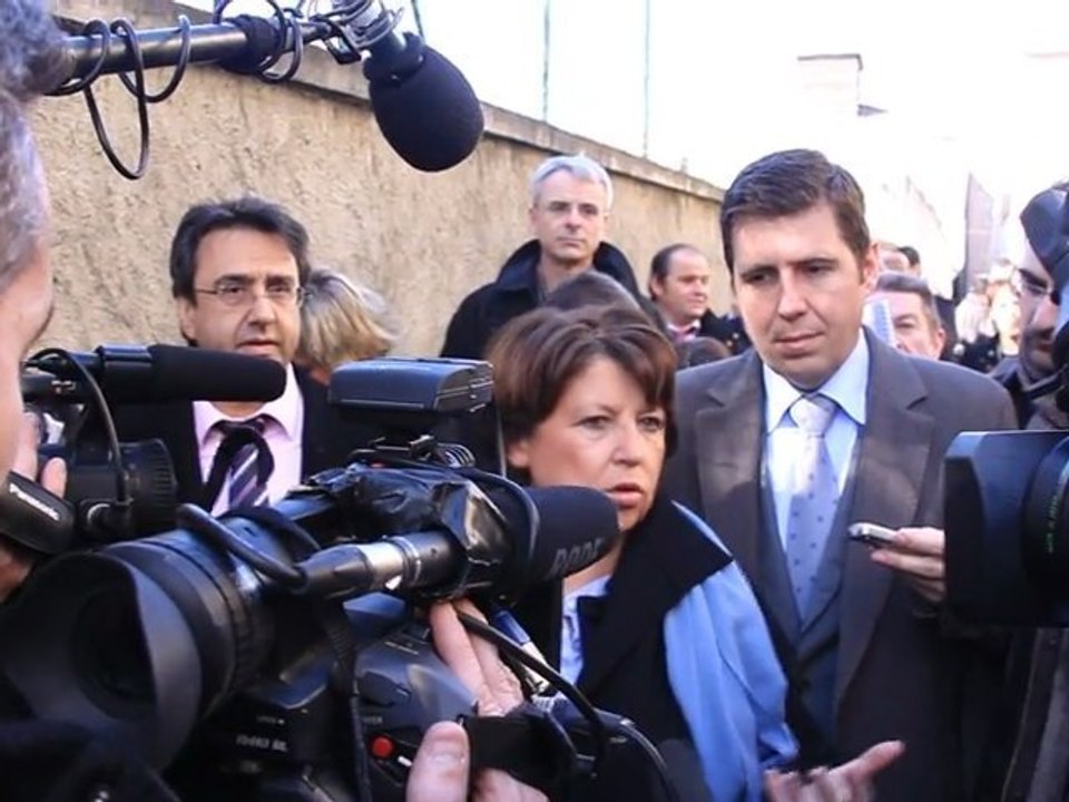 interview de martine AUBRY st etienne