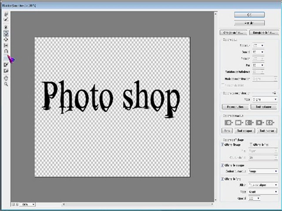 Tutoriel effet de texte fondu sous photoshop