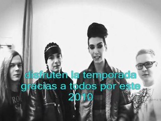 tokio hotel saludo de  navidad 2010