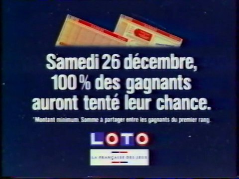 Publicité LOTO Francais des jeux 1992