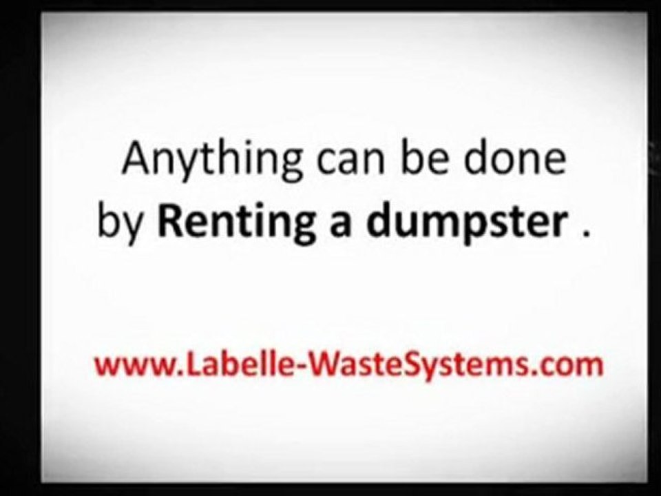 Renting a dumpster: Affordable Dumpster For Rent