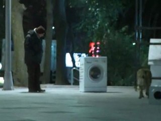 terk edilen çamaşır makinesi