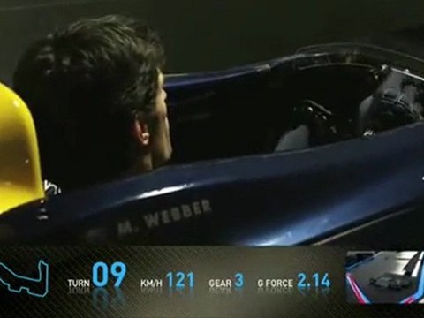 F1, GP Singapore 2010: Webber spiega la pista di Marina Bay