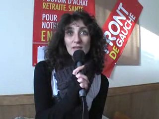 Valérie PRINGUEZ, pour le Front de Gauche