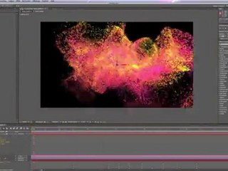 Désintégration et réassemblage de particules - After Effects