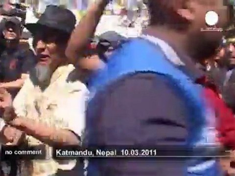 Manifestation pro-tibet au Népal - no comment