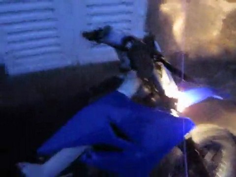 Yamaha DT 50 Yz pot Yasuni cross ML a l'arret .