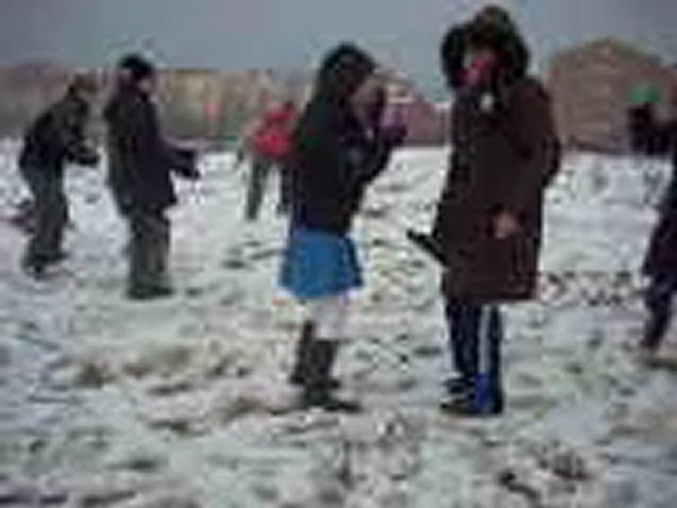 YILDIZ KARINCALAR KAR İLE EĞLENİYOR