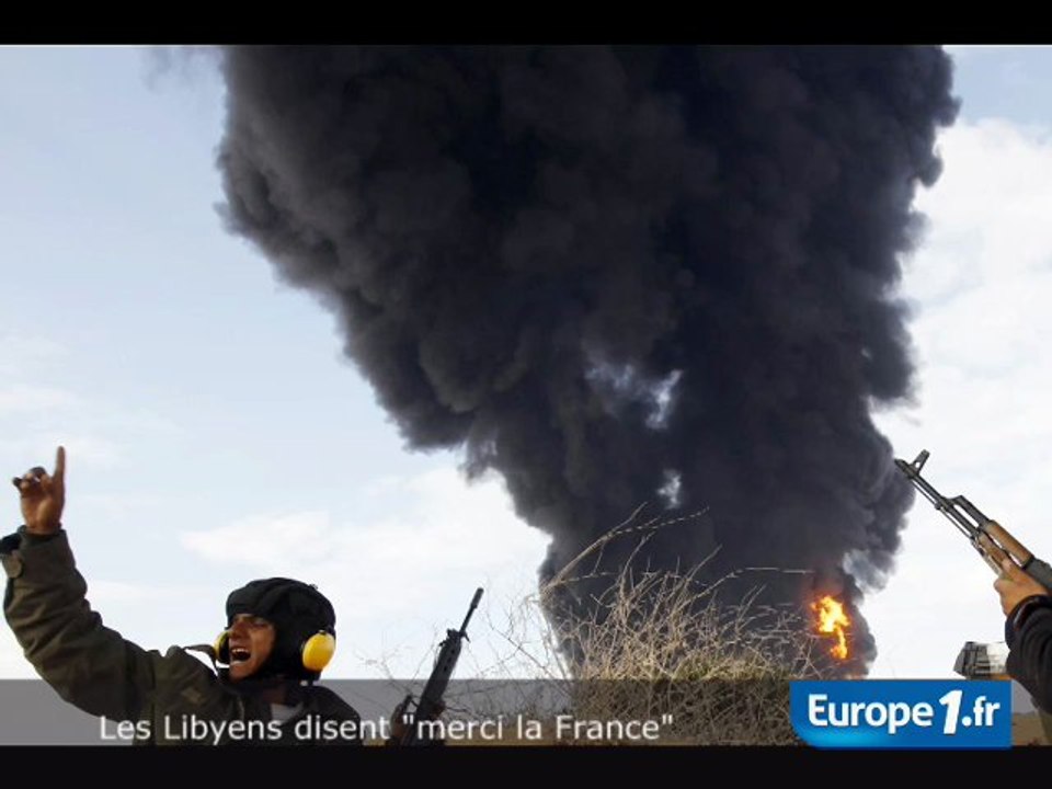 Les Libyens disent "merci la France"