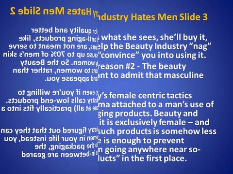 New Masculine Anti-Aging Face Skin Care Products For Men and The Beauty Industry