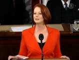Australian PM Julia Gillard Addresses US Congres