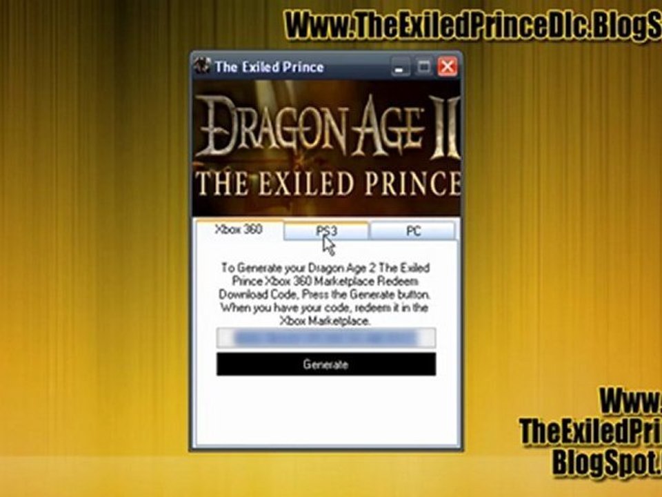 Dragon Age 2 The Exiled Prince DLC Free on Xbox 360, PS3, PC