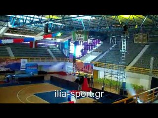 ΚΛΕΙΣΤΟ ΓΥΜΝΑΣΤΗΡΙΟ ΠΥΡΓΟΥ (Μία μερα πριν το ALL STAR GAME)