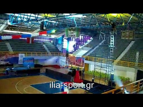 ΚΛΕΙΣΤΟ ΓΥΜΝΑΣΤΗΡΙΟ ΠΥΡΓΟΥ (Μία μερα πριν το ALL STAR GAME)