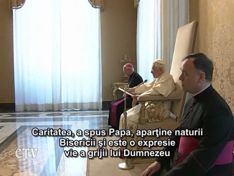 Benedict al XVI-lea: Suntem responsabili faţă de cei săraci