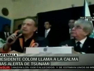 Guatemala espera llegada de Tsunami