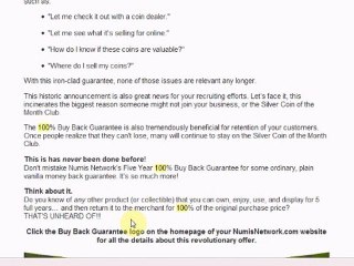 "Numis Network" Tutorial #4  "100% BUY BACK GUARANTEE"