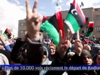 Libye: rassemblement anti-Kadhafi à Benghazi