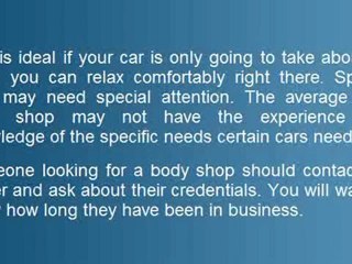 Marina Auto Body San Francisco Information Series Allow The