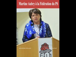 Intervention Martine Aubry (Fédération PS)