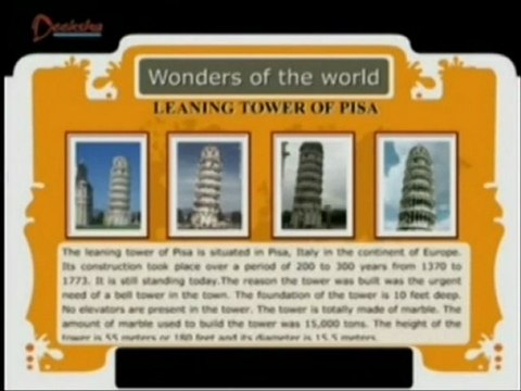 Wonders Of The World - Leaning Tower Of Pisa