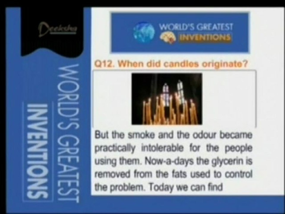 World's Greatest Inventions  - Candles