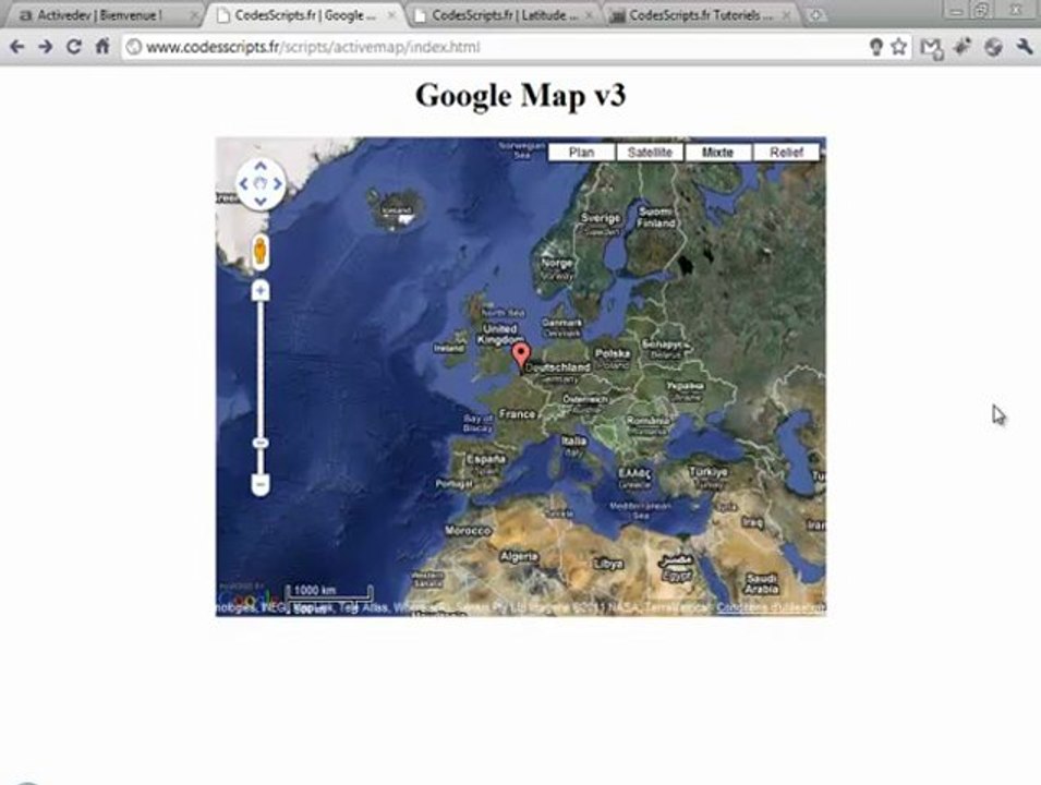 Installer Google Map v3 sur votre site