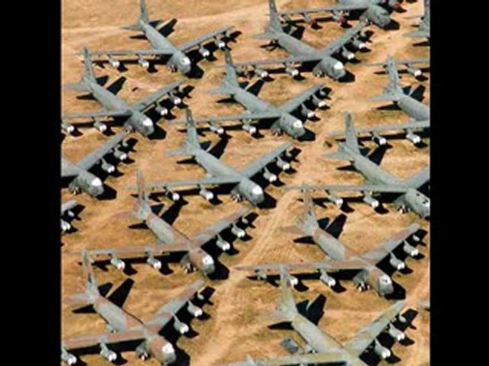 The 'Bone Yard' Near Davis Monthan Air Force Base
