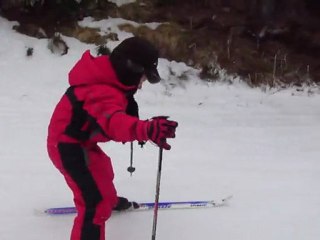 mars 2011 1ers pas de Justin à ski