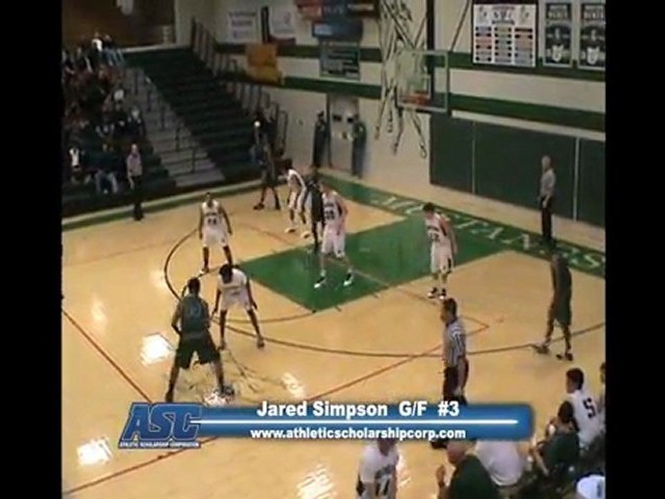 Jared Simpson #3 Bedford High School Basketball