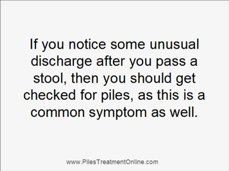 Piles Symptoms - The Most Common Piles Symptoms & Cure