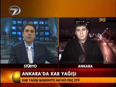 9 Mart 2011 Yılmaz ÇINAR Ankara 3G Kanal7 Yoğun Kar yağışı