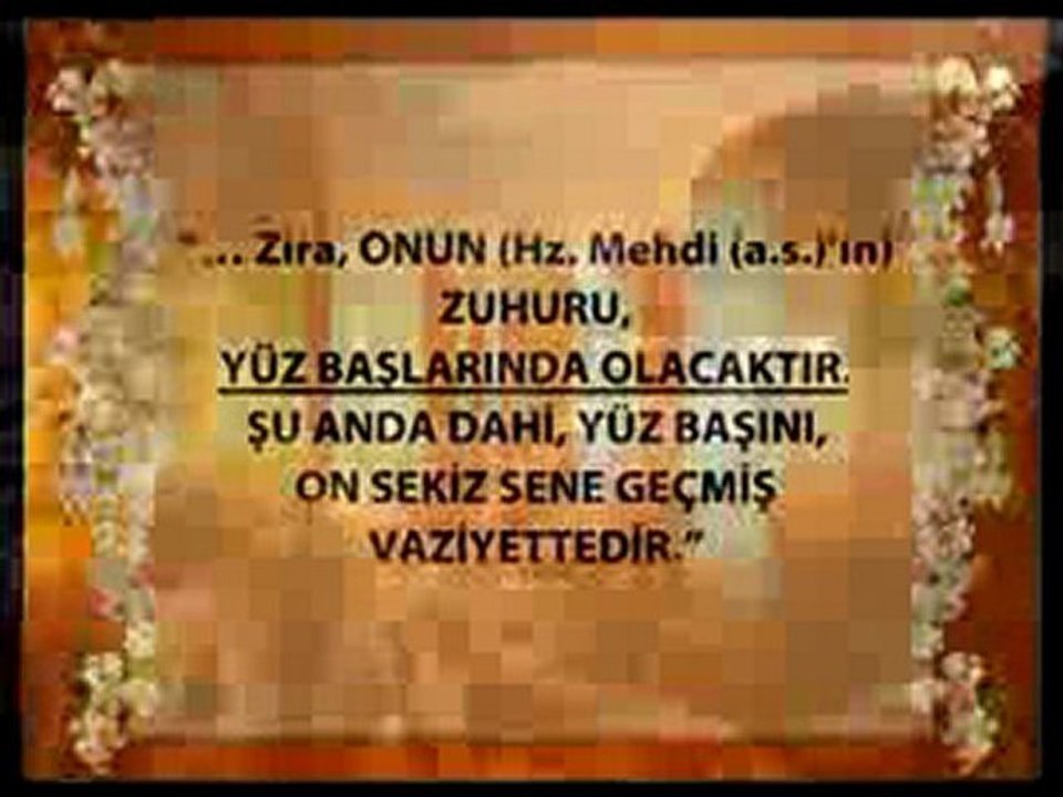 İMAM RABBANİ HZ MEHDİ'NİN HİCRİ 1400 DE GELECEĞİNİ SÖYLÜYOR