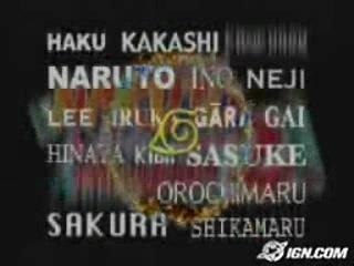 Naruto - Jeux Intro 2