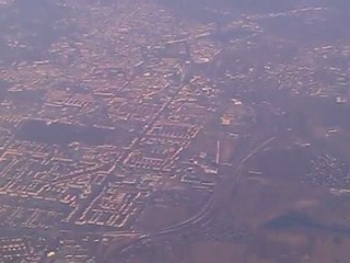 Hufeisensee Halle aus dem Flugzeug